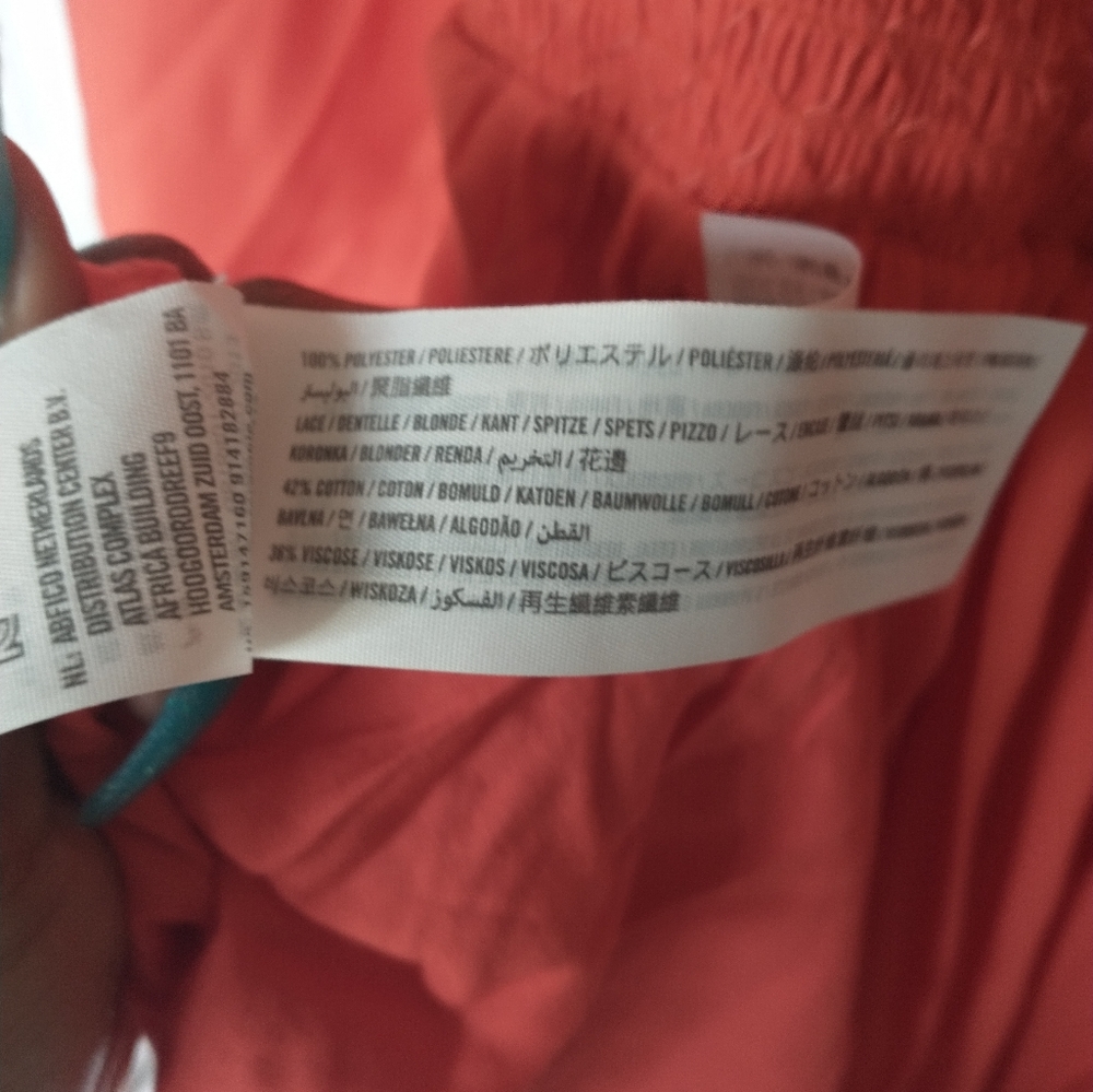 Women's Abercrombie & Fitch Coral off-the-shoulder dress - Picture 14 of 14